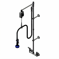 T&S Brass EasyInstall Wall-Mount Pre-Rinse Unit with 8-Inch Adjustable Centers and 1.07 GPM Spray Valve