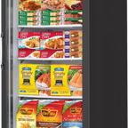 Thumbnail image #1 for Everest Refrigeration EMGF23B 23 Cu. Ft. One-Section Reach-In Glass Door Merchandiser Freezer, Black, Bottom-Mounted
