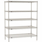 Thumbnail image #1 for Metro Super Erecta SE-2436S-63-S5 Stationary Starter Wire Shelving Unit, 36"W x 24"D x 63"H, 800 lb. capacity per shelf, 2000 lb. capacity per unit