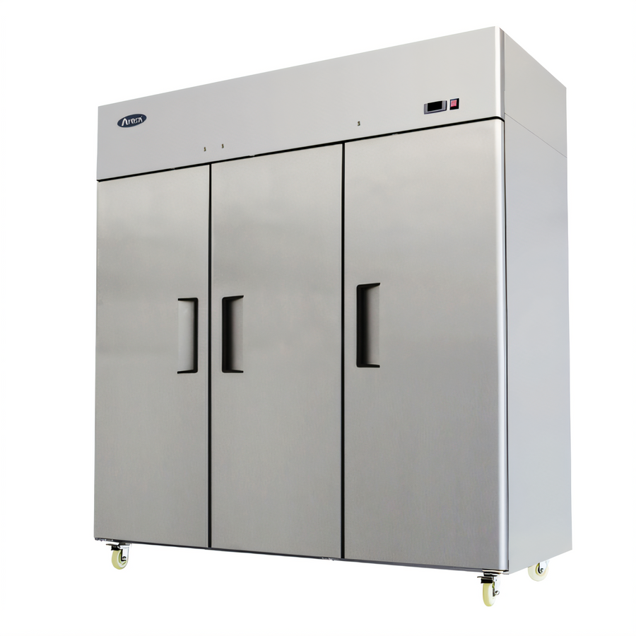 Product image #1 for Atosa MBF8006GR Three-Section Top-Mount Reach-In Refrigerator, 64.9 Cu. Ft., Stainless Steel