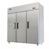 Thumbnail image #1 for Atosa MBF8006GR Three-Section Top-Mount Reach-In Refrigerator, 64.9 Cu. Ft., Stainless Steel