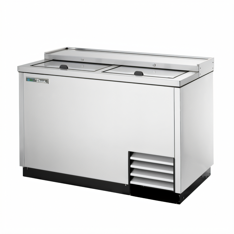 Product image #1 for True Flat Top Undercounter Bottle Cooler, 16.5-Case Bottles / 24-Case Cans, Stainless Steel