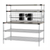 Thumbnail image #1 for Metro2Go 60-Inch Stainless Steel Prep Workstation with Overhead Heated Shelves
