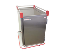 Carter-Hoffmann Performance Series Stainless Steel Patient Tray Cart, Single Door, 18-Tray Capacity