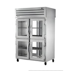 Thumbnail image #1 for True Mfg. - General Foodservice SPEC SERIES STR2RPT-4HG-2G-HC Two-Section Pass-Thru Glass Door Reach-In Refrigerator, Stainless Steel