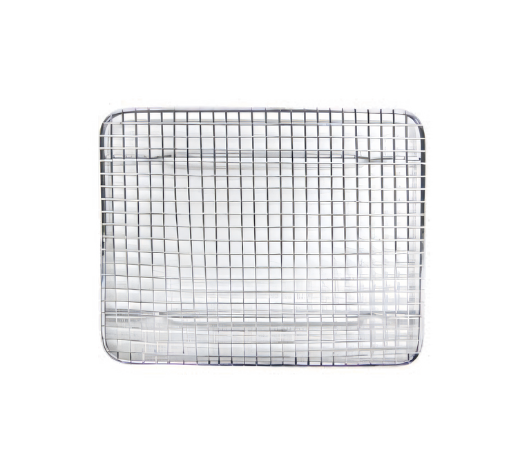 Product image #1 for Admiral Craft Footed Chrome Plated Wire Pan Grate for Half-Size Steam Pans, 7-3/4 x 10 Inch