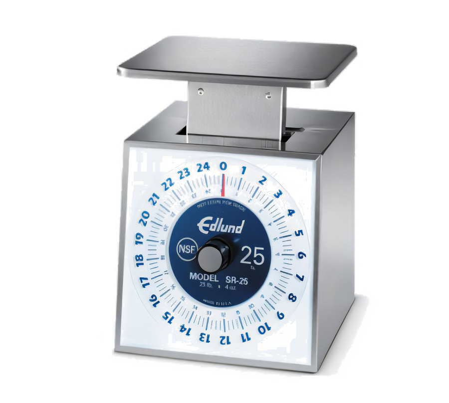 Product image #1 for Edlund SR-25 Dishwasher Safe Stainless Steel Portion Control Food Scale, 25 lb x 4 oz, Rotating Dial