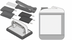 Thumbnail image #1 for RATIONAL Cleaning Kit with 2.65 Gallon Grill Cleaner, Cleaning Arm, Pads, and Scrub