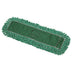 Thumbnail image #1 for Winco 24-Inch x 5-Inch Cotton Blend Green Dust Mop Head Refill