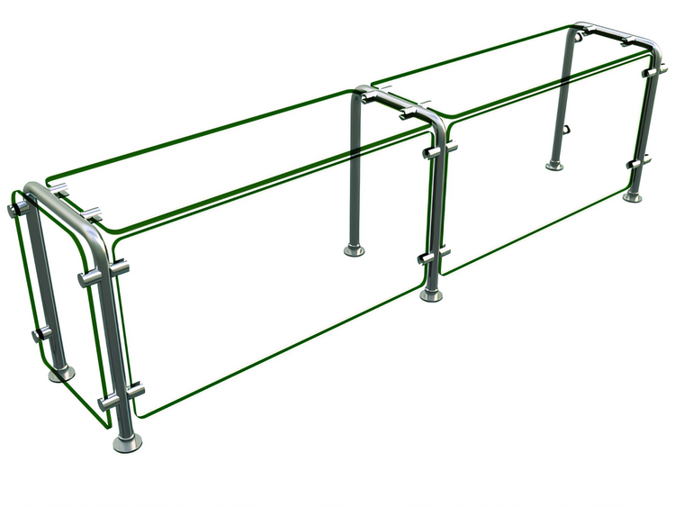 Product image #1 for Hatco Flav-R-Shield ED20-06012 Single-Sided Full-Service Food Shield, 60 x 12 x 18 Inches