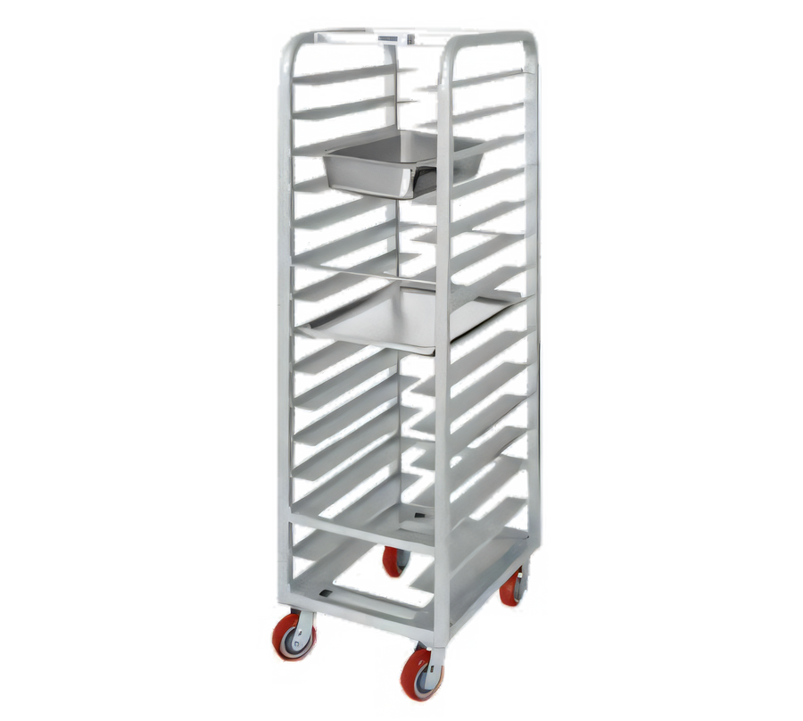 Product image #1 for Lifetime Tough Extra Heavy-Duty Universal Steam Table Pan Rack, 12-Pan, Aluminum, 21 x 26 x 70 Inches
