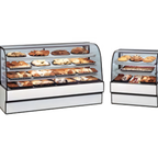 Thumbnail image #1 for Federal Industries Curved Glass Series CGD7748 Curved Glass Non-Refrigerated Bakery Display Case, 3 Adjustable Shelves, LED Lighting, 77.13"W