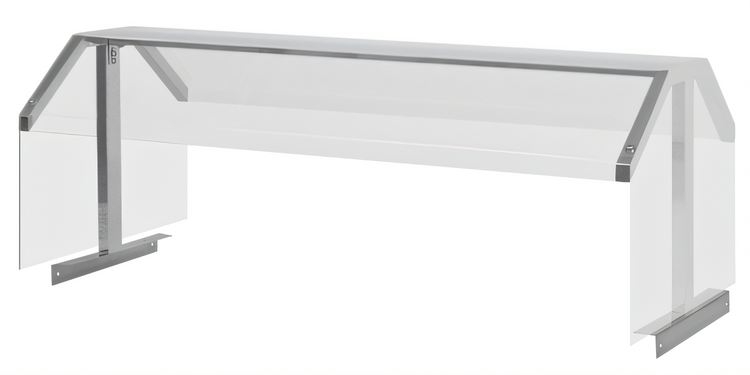 Product image #1 for Turbo Air 70-7/8 Inch Wide Double-Sided Sneeze Guard for JBT-72 Food Bar