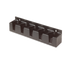 Thumbnail image #1 for Advance Tabco Underbar Basics Black Plastic Single-Tier Keyhole-Mount Speed Rail, 23 Inch, 5-Bottle Capacity