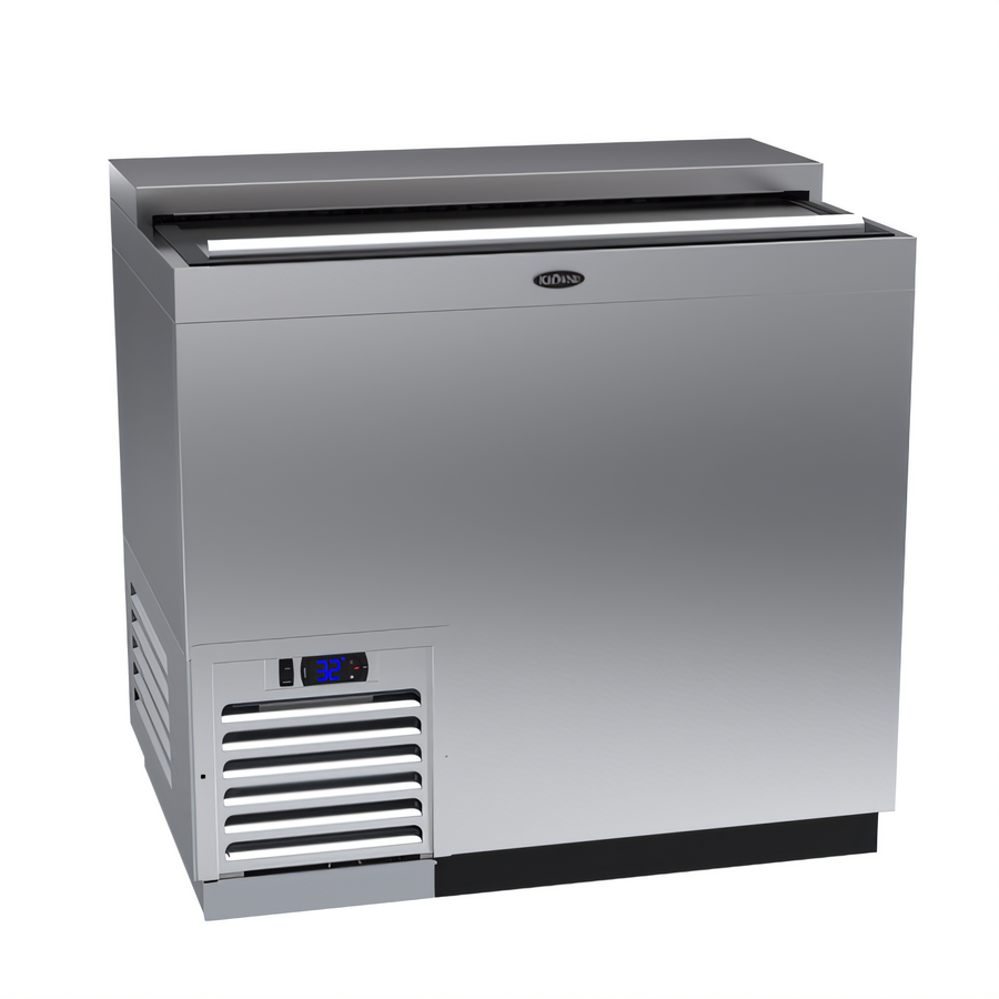 Product image #1 for Krowne 36-Inch Stainless Steel Slide Top Bottle Cooler with Self-Contained Refrigeration