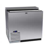 Krowne 36-Inch Stainless Steel Slide Top Bottle Cooler with Self-Contained Refrigeration