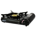 Thumbnail image #1 for Sterno Butane Countertop Stove with Piezo Electronic Ignition, Safety Lock, and Auto Shut-Off, 9,000 BTU
