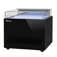 Turbo Air 40-1/4 Inch Open Display Sandwich & Cheese Merchandiser, Straight Glass, Self-Contained Refrigeration