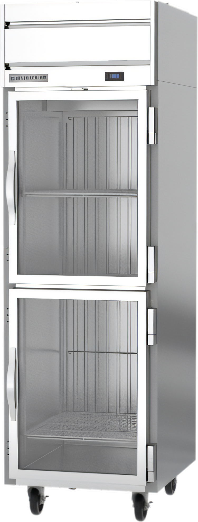 Product image #1 for Beverage-Air Horizon Series One-Section Reach-In Display Freezer, 21.06 Cu. Ft., Half Glass Doors, Top-Mounted Self-Contained Refrigeration