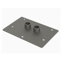 Metro Super Erecta Seismic HCAI Preapproval 2-Post Rectangular 5-Bolt Base Plate Kit