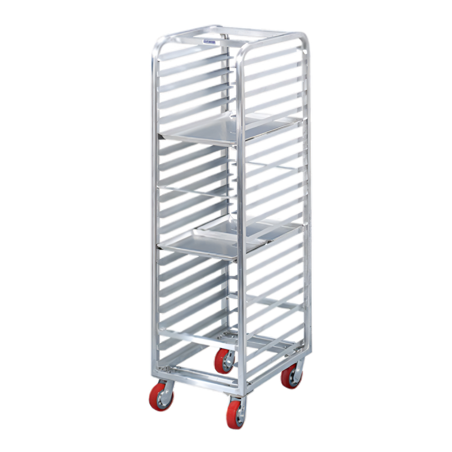 Product image #1 for Lifetime Tough Extra Heavy-Duty Aluminum Front-Load Bun Pan Rack, 22 in. W x 26 in. D x 70 in. H, 20-Pan Capacity