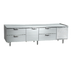 Thumbnail image #1 for La Rosa Refrigeration 3288-SF Three-Section Freezer Base Equipment Stand with Door and Drawers