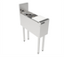 Thumbnail image #1 for Top Shelf Series 8-Inch Wide Freestanding Underbar Prep Sink with Cutting Board, Glass Rinser, and Tool Well Faucet