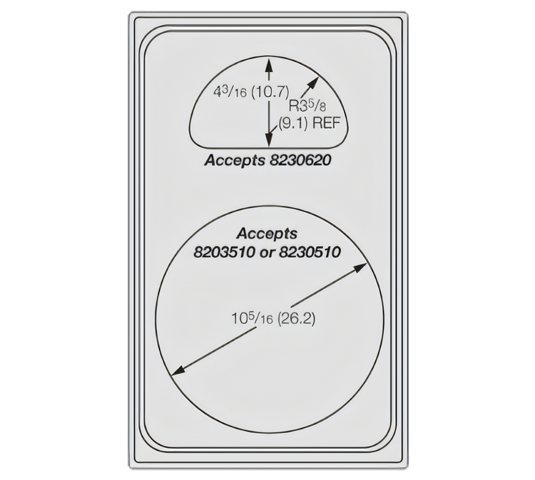 Product image #1 for Vollrath 8241414 Miramar® Adapter Plates & Bars