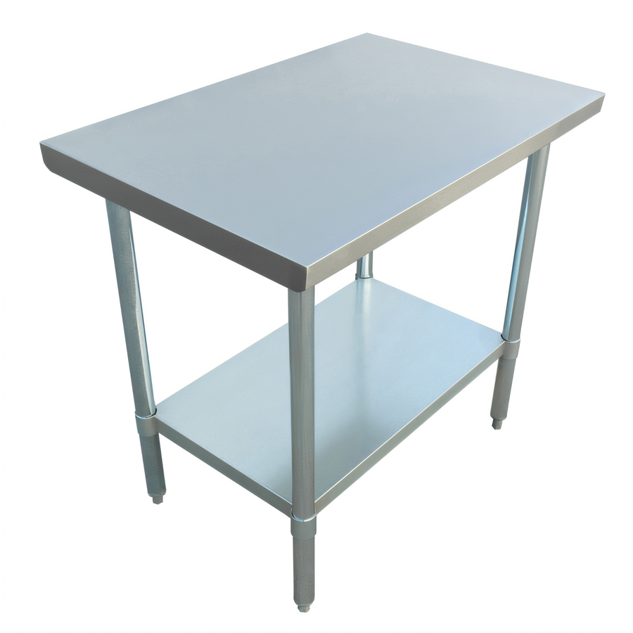Product image #1 for 36 Inch x 24 Inch Stainless Steel Commercial Work Table with Adjustable Undershelf