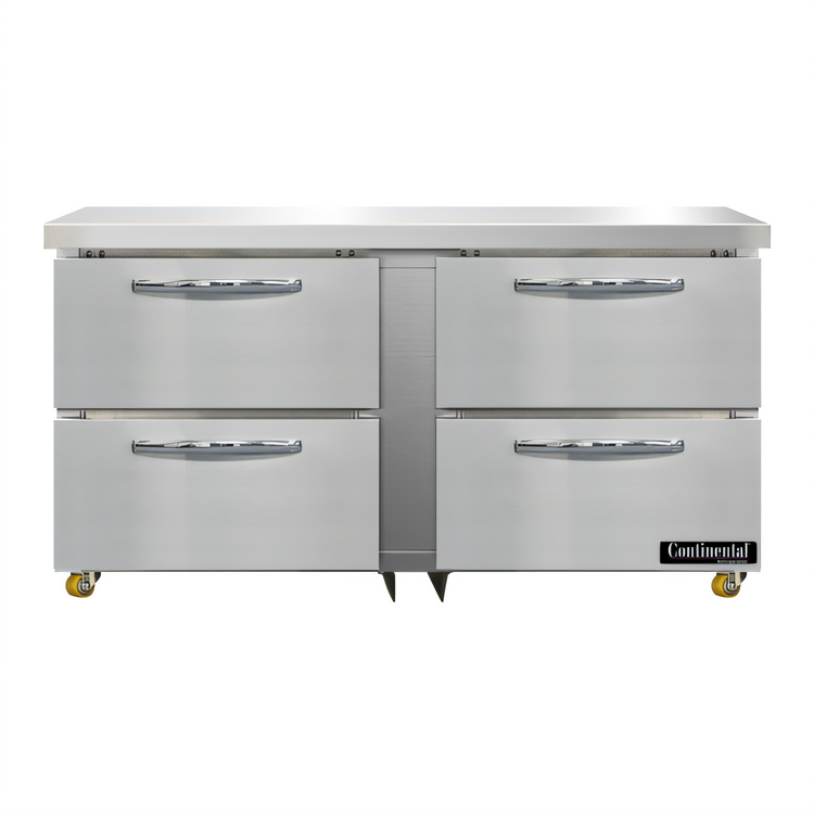 Product image #1 for Continental Refrigerator DF60N-U-D Designer Line 60" Two-Section Undercounter Freezer with Drawers
