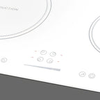 Thumbnail image #1 for Summit Commercial SINC4B242W 24-Inch 4-Burner Drop-In Induction Cooktop, White, Digital Touch Controls