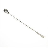 Barfly Japanese Style Bar Spoon, 13-3/16 Inch, One-Piece Stainless Steel