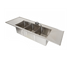 Thumbnail image #1 for 75-Inch Three-Compartment Drop-In Stainless Steel Sink with Dual Drainboards