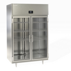 Thumbnail image #1 for Delfield DSLH2-G Two-Section Heated Reach-In Holding Cabinet with Hinged Glass Doors, Stainless Steel, 46.5 Cu. Ft.
