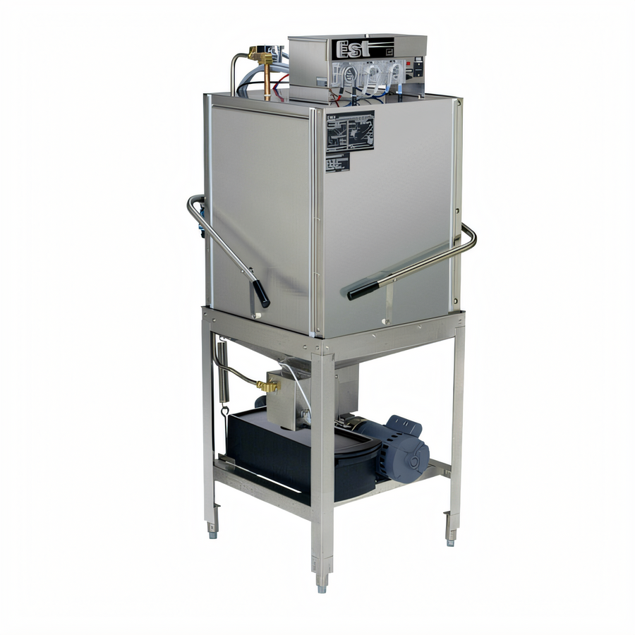 Product image #1 for CMA Energy Mizer Corner Door-Type Chemical Sanitizing Dishwasher, Single Rack, 40 Racks/Hour