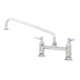 Thumbnail image #1 for T&S Brass B-0221 Double Pantry Mixing Faucet with 12-Inch Swing Nozzle