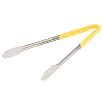 Vollrath Jacob's Pride 16-Inch Stainless Steel Utility Tongs with Yellow Kool-Touch Handle