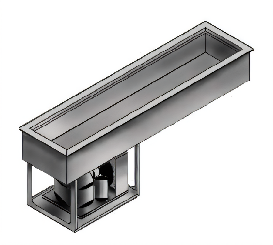 Product image #1 for Wells RCP-200SL Drop-In Slim Line Self-Contained Refrigerated Cold Food Well, 2 Full-Size Pans