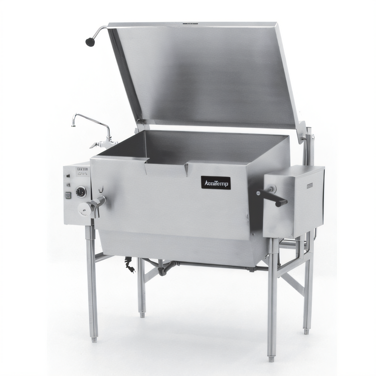 Product image #1 for AccuTemp Edge Series Thermostatically Controlled Gas Tilting Skillet, 40-Gallon, Manual Tilt Floor Model