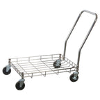 Thumbnail image #1 for Winco DWR-2617 Wire Dough Box Dolly for 18 x 26 Inch Boxes, 400 lb Capacity, Handle, 3-3/4 Inch Casters