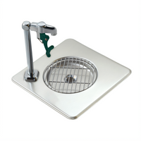 Krowne Stainless Steel Drop-In Water Station with 8-Inch Push-Back Glass Filler