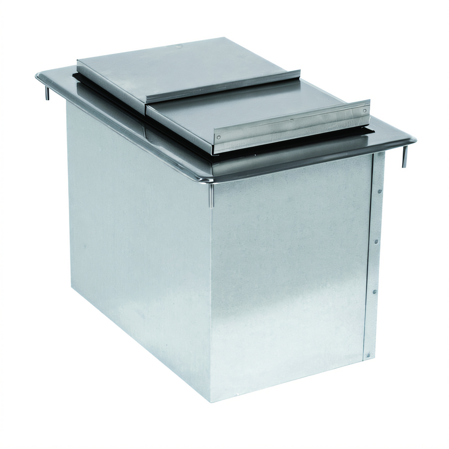 Product image #1 for Advance Tabco Bar King (Supreme) Drop-In Stainless Steel Insulated Ice Bin with Removable Sliding Cover, 23 lb Capacity