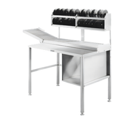 Hobart Weigh/Wrap Roller/Discharge Table with 36-Inch Work Area and Adjustable Conveyor