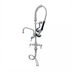 Thumbnail image #1 for T&S Brass Mini Pre-Rinse Deck-Mount Single-Hole Mixing Faucet with 8-Inch Swing Nozzle and 1.15 GPM Spray Valve
