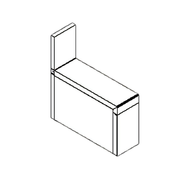 Product image #1 for Top Shelf 6-Inch Stainless Steel Underbar Filler Section with Flat Top