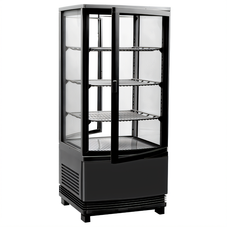 Product image #1 for BakeMax Titan Series Countertop Pass-Through Refrigerated Display Case with Double Glass Doors