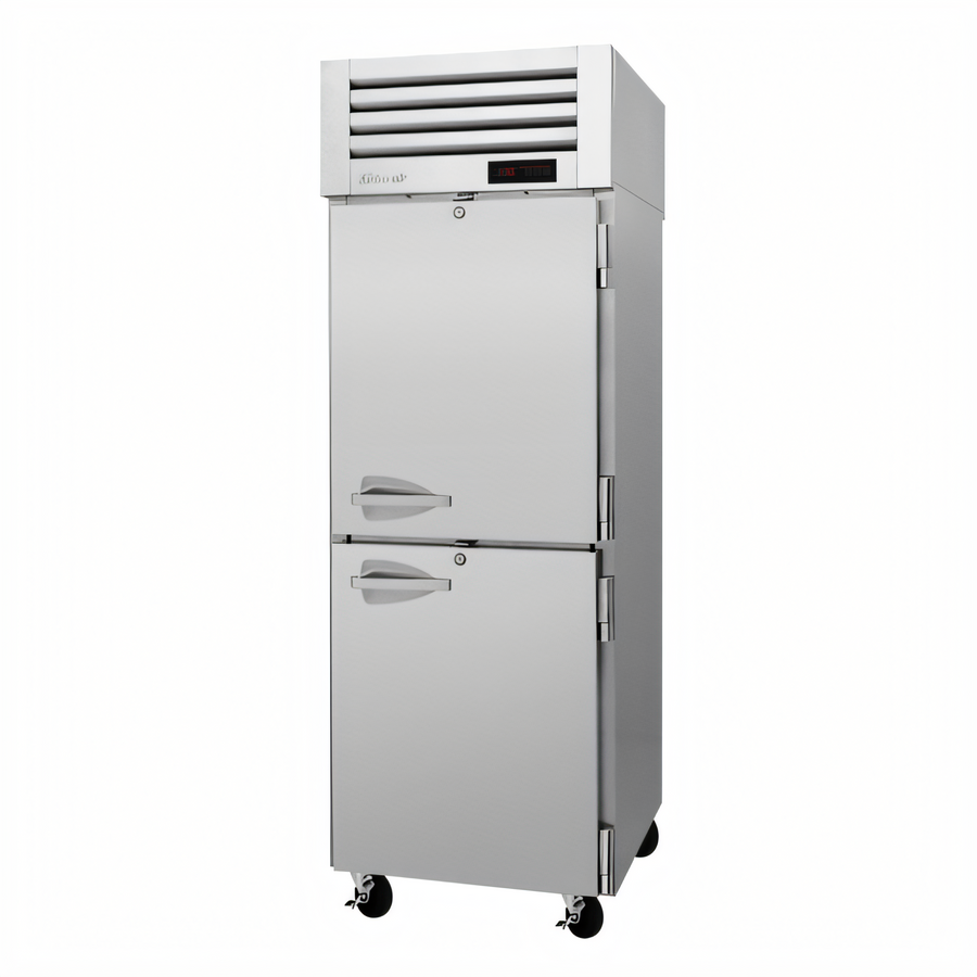 Product image #1 for Turbo Air PRO Series Pass-Thru Heated Pizza Holding Cabinet, 1-Section, 27 Cu. Ft., Solid Front and Glass Rear Half Doors