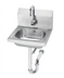 Thumbnail image #1 for Stainless Steel Wall-Mount Hand Sink with Splash-Mount Electronic Gooseneck Faucet
