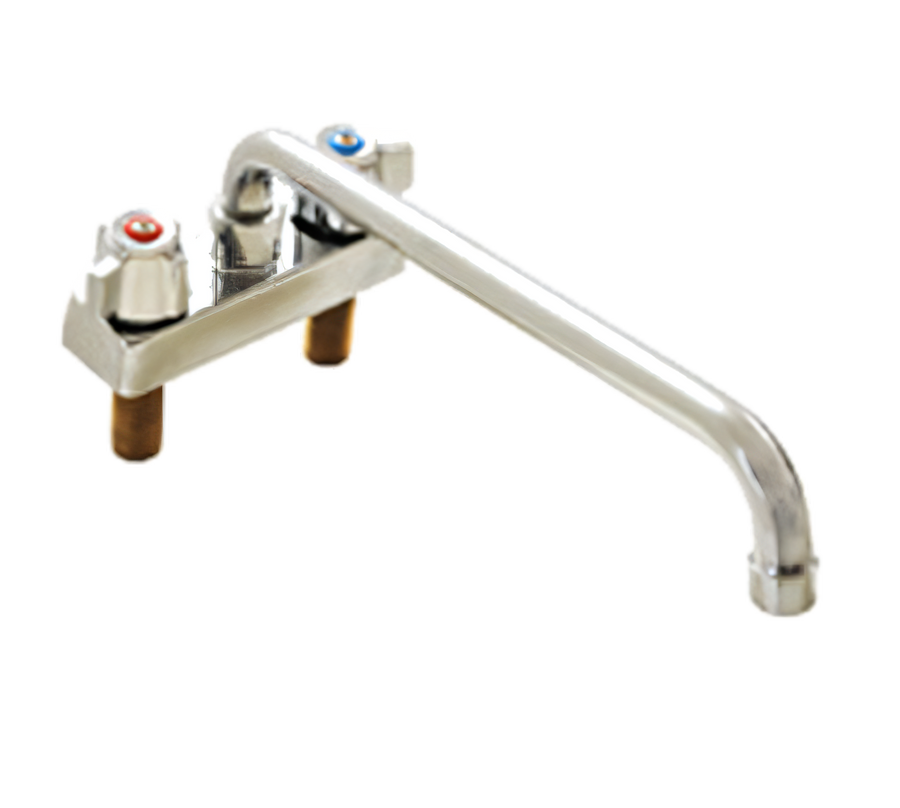 Product image #1 for Eagle Group Low-Lead Deck-Mount Manual Faucet with 12-Inch Swing Spout, 4-Inch Centers