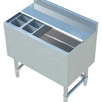 Thumbnail image #1 for Sapphire SMIB-1830CP10 30-Inch Underbar Ice Bin with 10-Circuit Cold Plate, 98-lb Capacity, Sliding Lid
